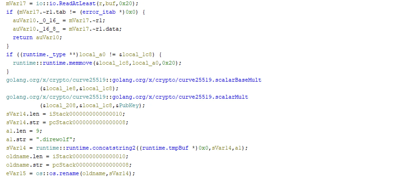 Figure 5: encryptFile() function code.