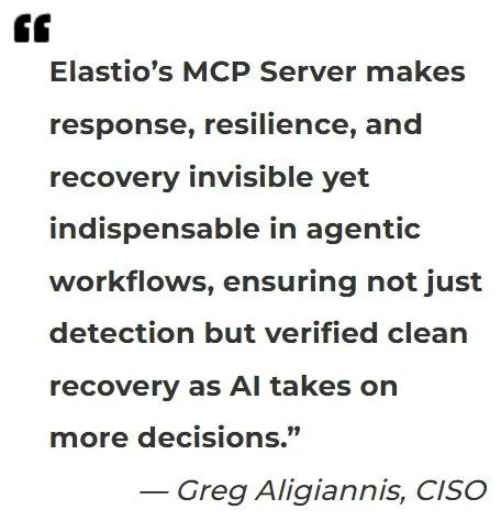 Elastio MCP Server Agentic AI Innovation