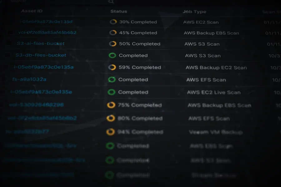 Elastio UI Screenshot