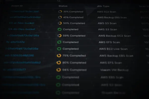 Elastio UI Screenshot