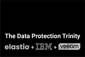 The Data Protection Trinity - followed by the Elastio + IBM + Veeam logos